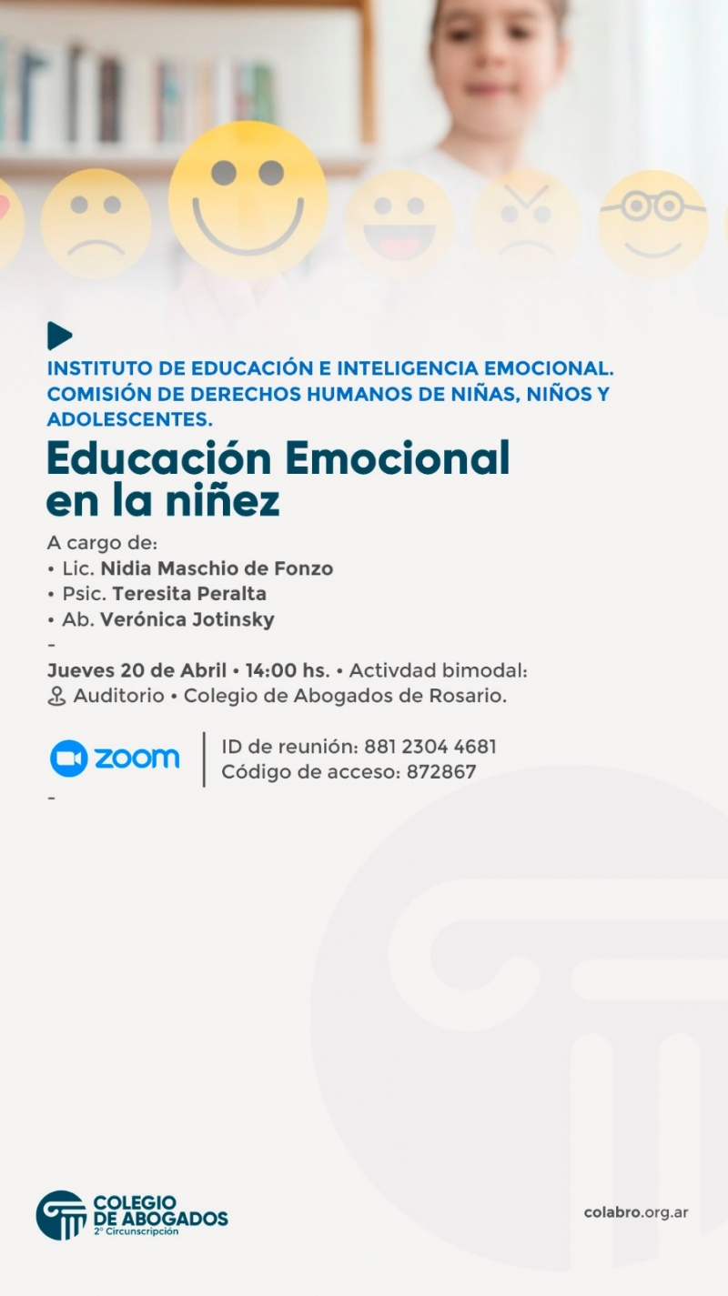 Educación Emocional en la niñez - 20/04/2023